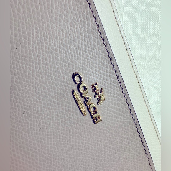 NWT COACH | Accordion Zip Bicolor Crossgrain Leather F52756 Wallett - Picture 3 of 7